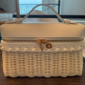 Loro Piana extra pocket wicker bag
